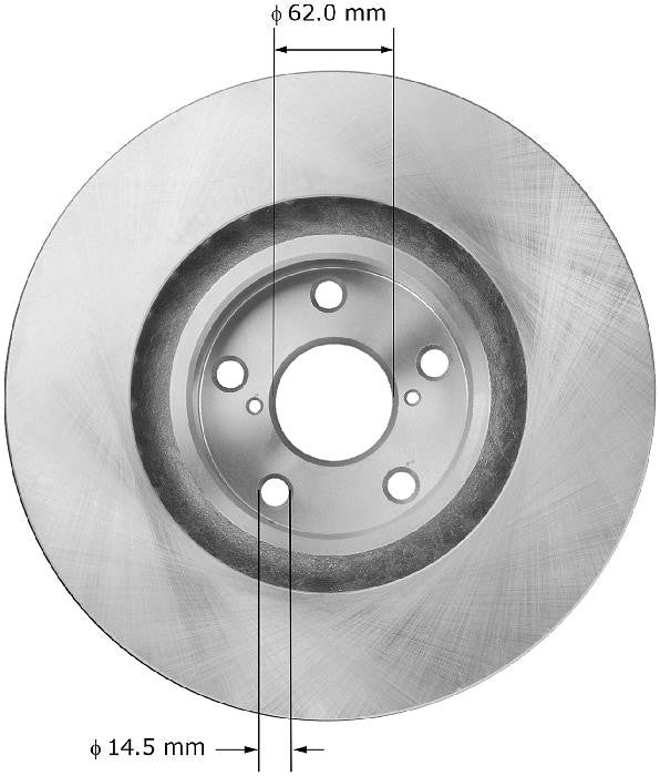 BENDIX PREMIUM DRUM AND ROTOR Disc Brake Rotor PRT5937