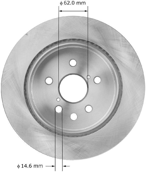 BENDIX PREMIUM DRUM AND ROTOR Disc Brake Rotor PRT5940