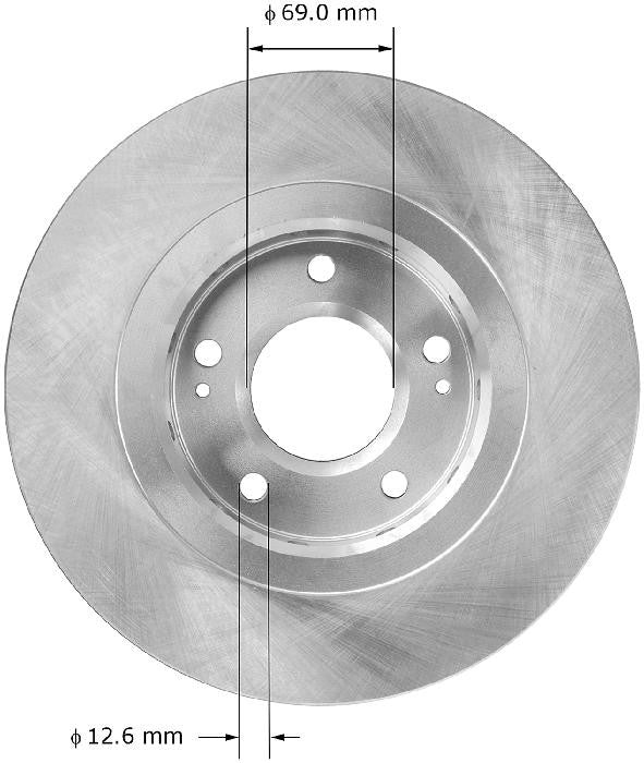 BENDIX PREMIUM DRUM AND ROTOR Disc Brake Rotor PRT5946