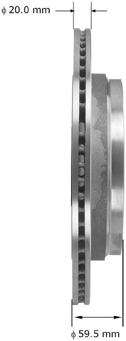 BENDIX PREMIUM DRUM AND ROTOR Disc Brake Rotor PRT5947