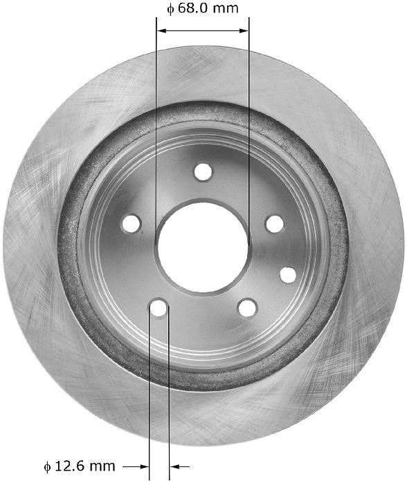 BENDIX PREMIUM DRUM AND ROTOR Disc Brake Rotor PRT5948