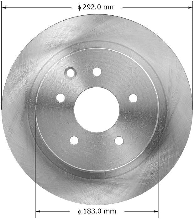 BENDIX PREMIUM DRUM AND ROTOR Disc Brake Rotor PRT5948