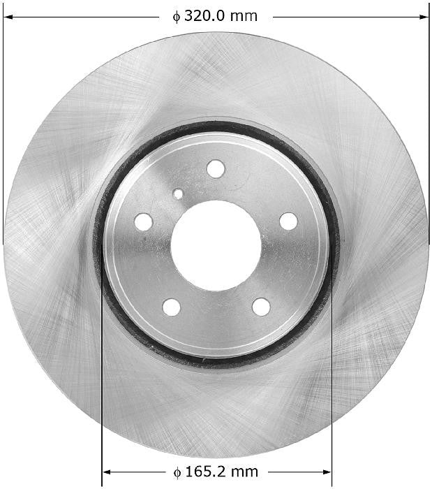 BENDIX PREMIUM DRUM AND ROTOR Disc Brake Rotor PRT5950