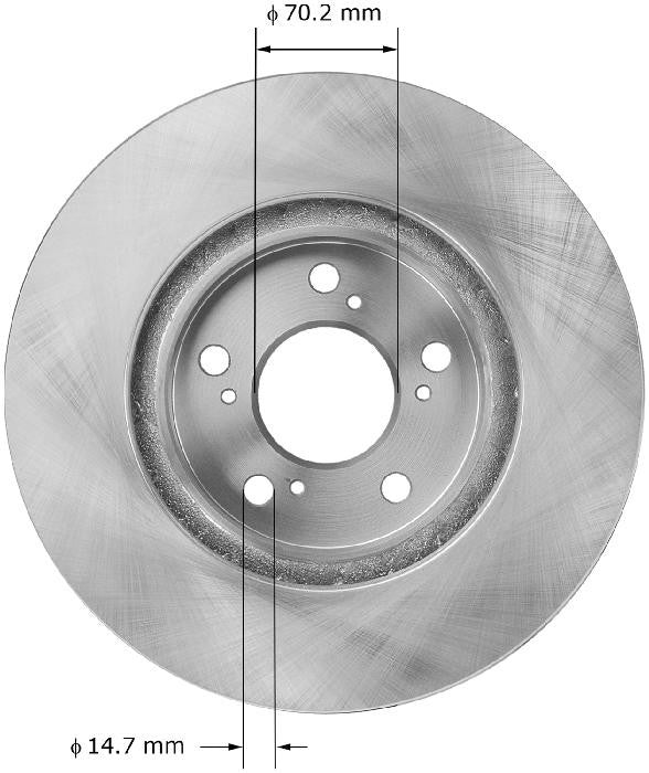 BENDIX PREMIUM DRUM AND ROTOR Disc Brake Rotor PRT5951