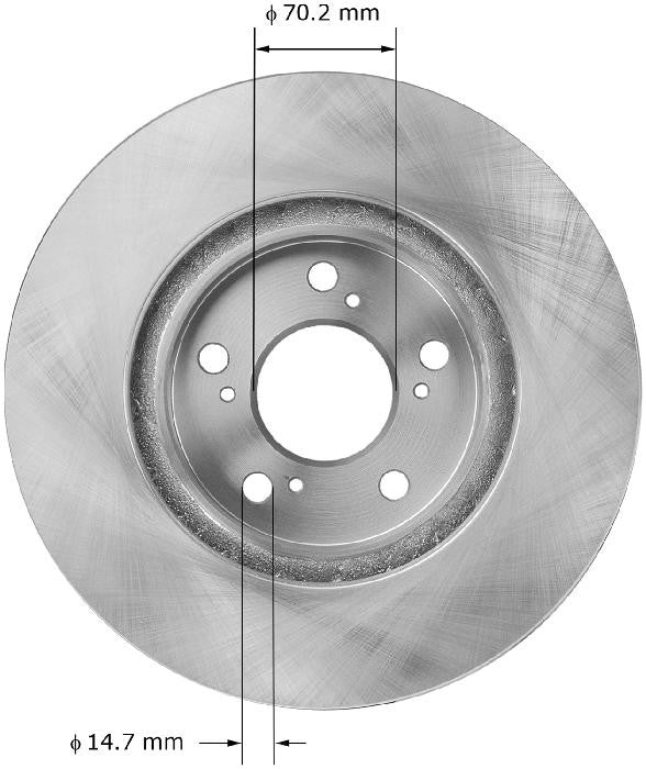 BENDIX PREMIUM DRUM AND ROTOR Disc Brake Rotor PRT5951