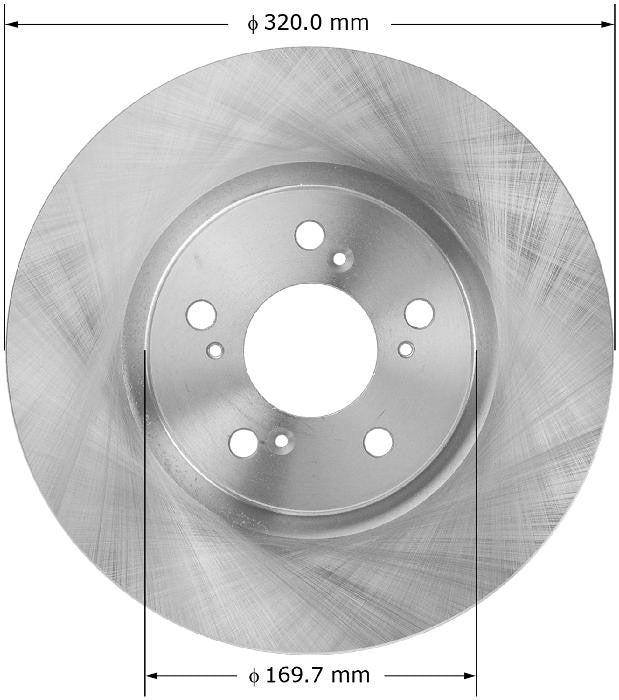 BENDIX PREMIUM DRUM AND ROTOR Disc Brake Rotor PRT5951