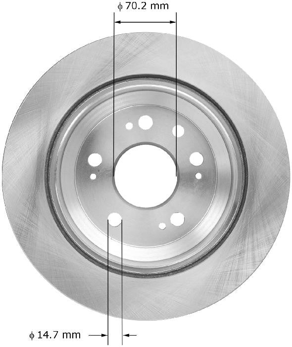 BENDIX PREMIUM DRUM AND ROTOR Disc Brake Rotor PRT5952