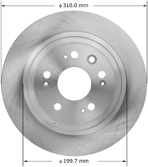 BENDIX PREMIUM DRUM AND ROTOR Disc Brake Rotor PRT5952