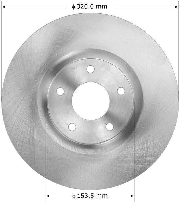 BENDIX PREMIUM DRUM AND ROTOR Disc Brake Rotor PRT5953