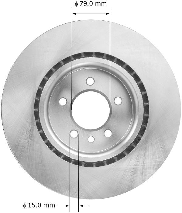 BENDIX PREMIUM DRUM AND ROTOR Disc Brake Rotor PRT5956