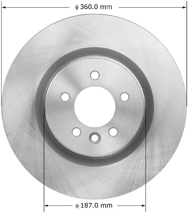 BENDIX PREMIUM DRUM AND ROTOR Disc Brake Rotor PRT5956