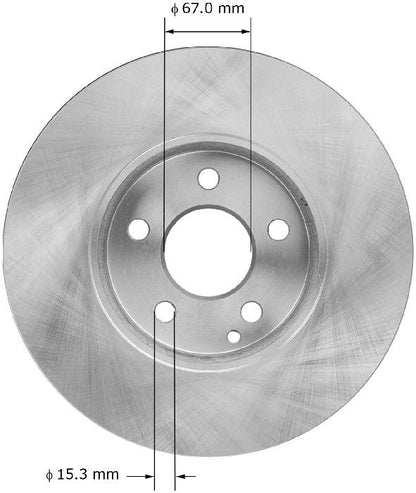 BENDIX PREMIUM DRUM AND ROTOR Disc Brake Rotor PRT5957