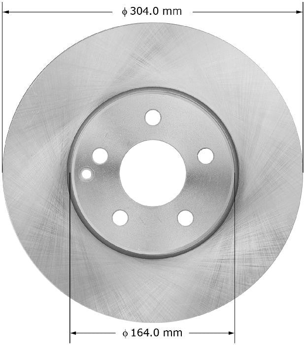 BENDIX PREMIUM DRUM AND ROTOR Disc Brake Rotor PRT5957