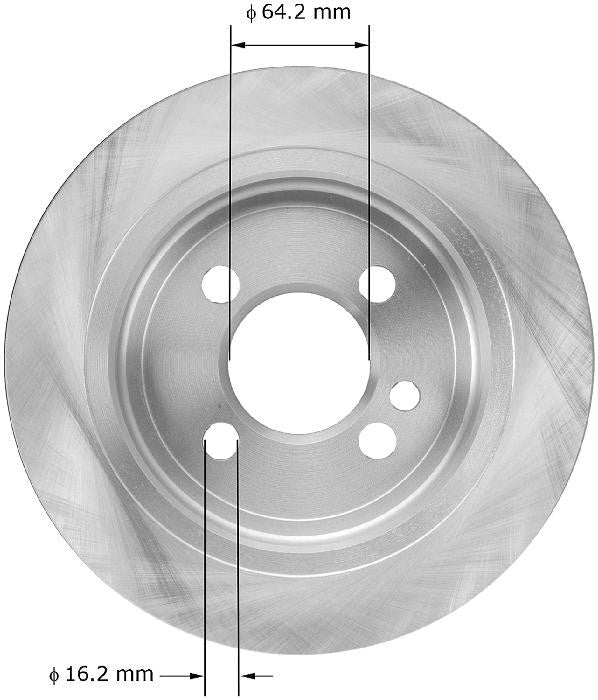 BENDIX PREMIUM DRUM AND ROTOR Disc Brake Rotor PRT5964