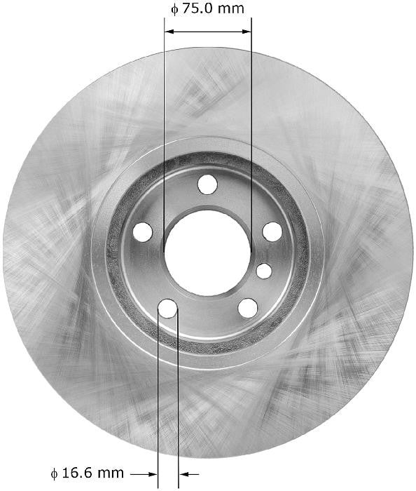 BENDIX PREMIUM DRUM AND ROTOR Disc Brake Rotor PRT5969