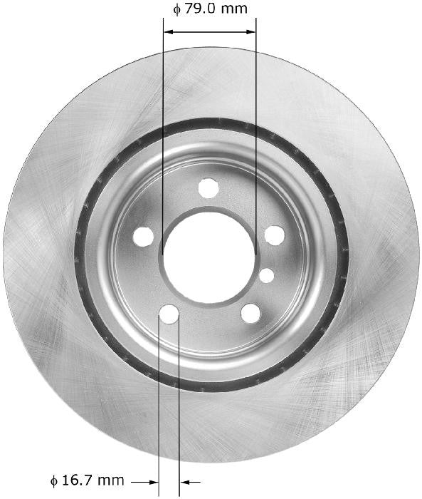 BENDIX PREMIUM DRUM AND ROTOR Disc Brake Rotor PRT5971