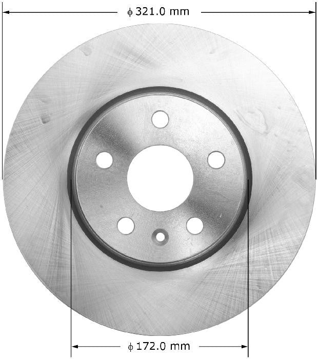 BENDIX PREMIUM DRUM AND ROTOR Disc Brake Rotor PRT5973