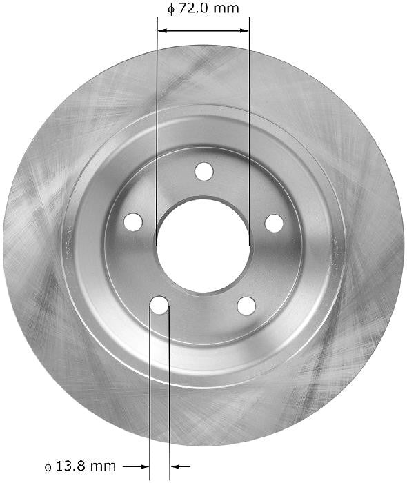 BENDIX PREMIUM DRUM AND ROTOR Disc Brake Rotor PRT5977