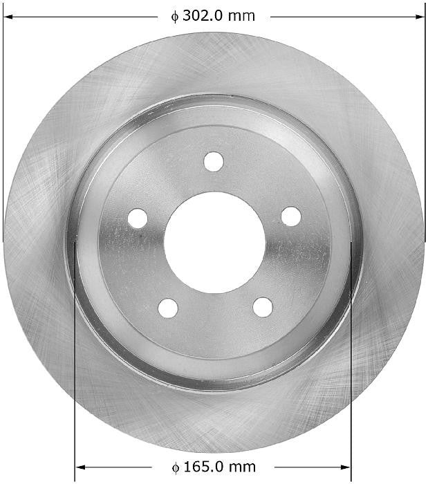 BENDIX PREMIUM DRUM AND ROTOR Disc Brake Rotor PRT5977