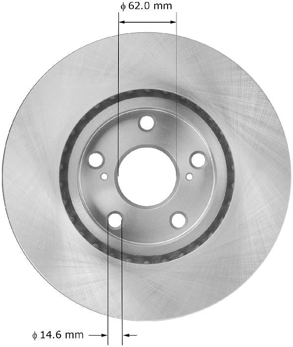 BENDIX PREMIUM DRUM AND ROTOR Disc Brake Rotor PRT5981