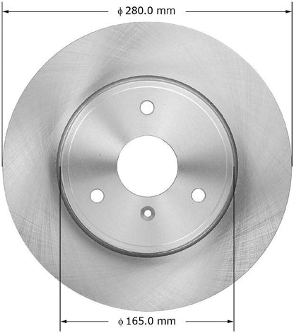 BENDIX PREMIUM DRUM AND ROTOR Disc Brake Rotor PRT5987