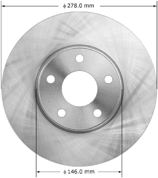 BENDIX PREMIUM DRUM AND ROTOR Disc Brake Rotor PRT5988