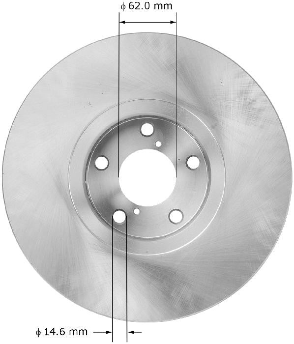 BENDIX PREMIUM DRUM AND ROTOR Disc Brake Rotor PRT5992