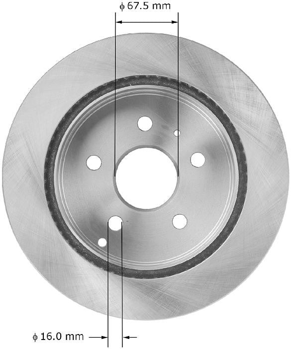 BENDIX PREMIUM DRUM AND ROTOR Disc Brake Rotor PRT5996