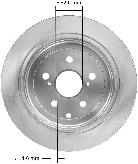 BENDIX PREMIUM DRUM AND ROTOR Disc Brake Rotor PRT6001