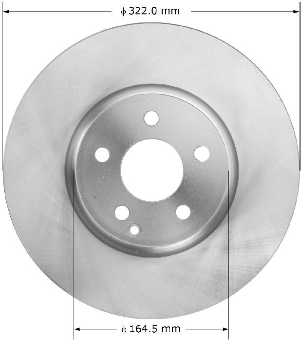 BENDIX PREMIUM DRUM AND ROTOR Disc Brake Rotor PRT6003