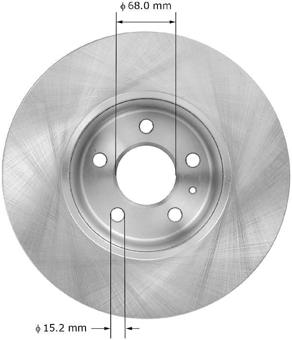 BENDIX PREMIUM DRUM AND ROTOR Disc Brake Rotor PRT6004