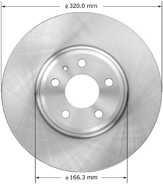 BENDIX PREMIUM DRUM AND ROTOR Disc Brake Rotor PRT6004