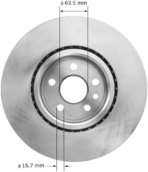 BENDIX PREMIUM DRUM AND ROTOR Disc Brake Rotor PRT6005