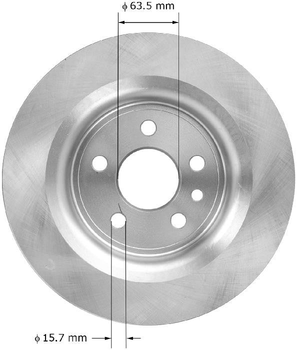 BENDIX PREMIUM DRUM AND ROTOR Disc Brake Rotor PRT6006