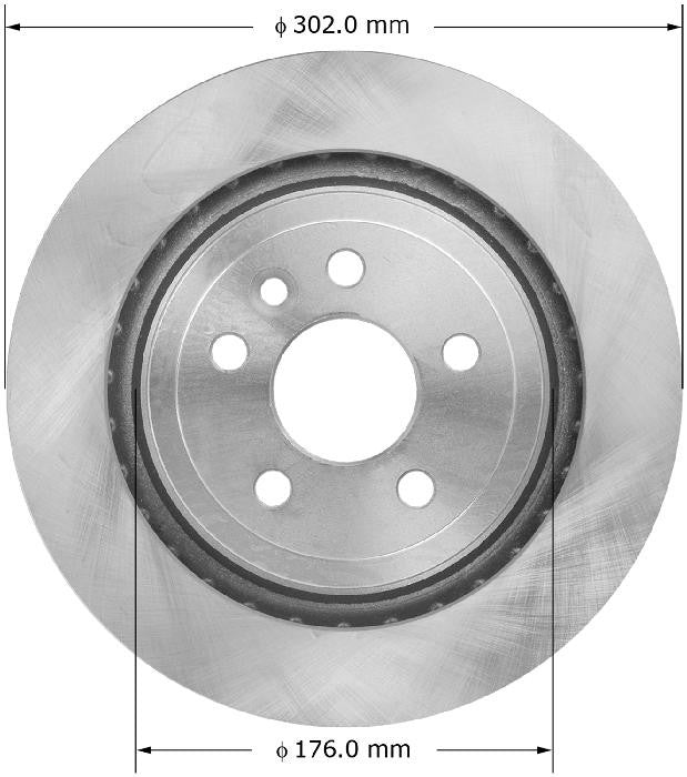 BENDIX PREMIUM DRUM AND ROTOR Disc Brake Rotor PRT6006