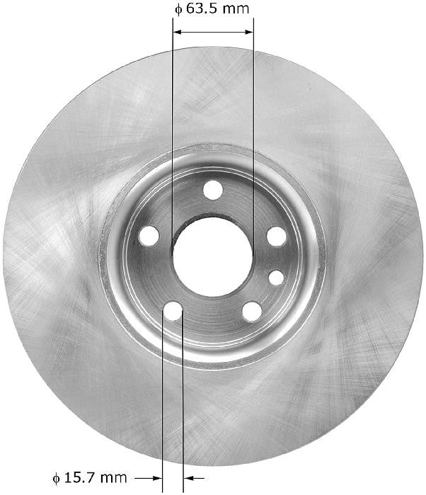 BENDIX PREMIUM DRUM AND ROTOR Disc Brake Rotor PRT6009