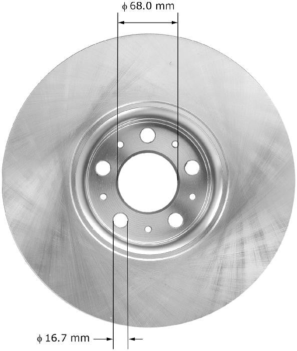 BENDIX PREMIUM DRUM AND ROTOR Disc Brake Rotor PRT6011