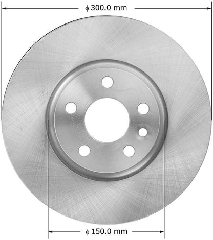 BENDIX PREMIUM DRUM AND ROTOR Disc Brake Rotor PRT6015