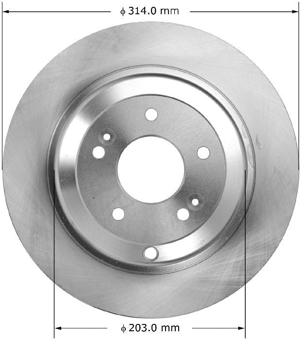 BENDIX PREMIUM DRUM AND ROTOR Disc Brake Rotor PRT6018