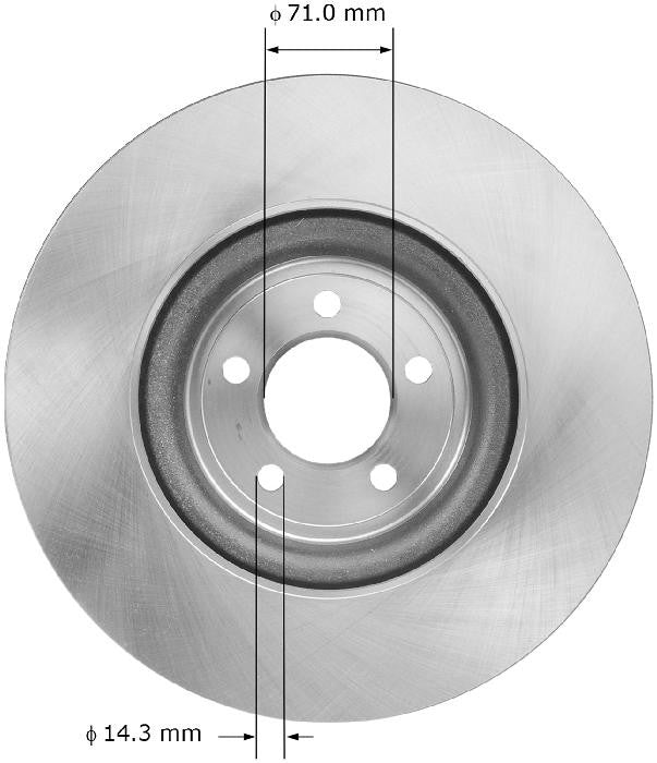 BENDIX PREMIUM DRUM AND ROTOR Disc Brake Rotor PRT6026