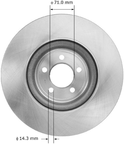 BENDIX PREMIUM DRUM AND ROTOR Disc Brake Rotor PRT6026