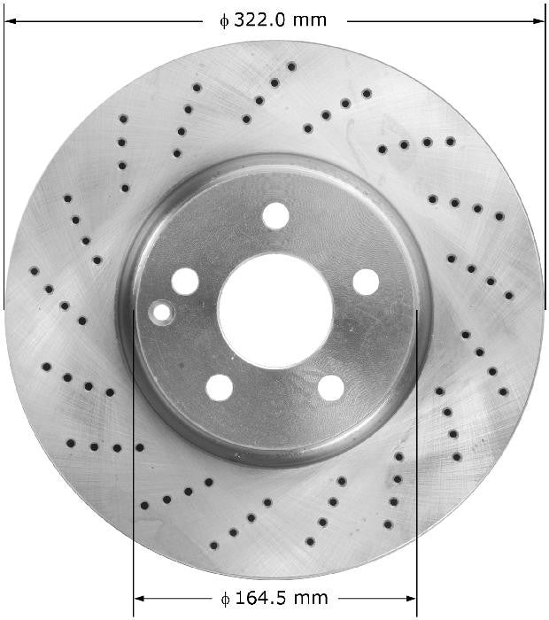 BENDIX PREMIUM DRUM AND ROTOR Disc Brake Rotor PRT6028