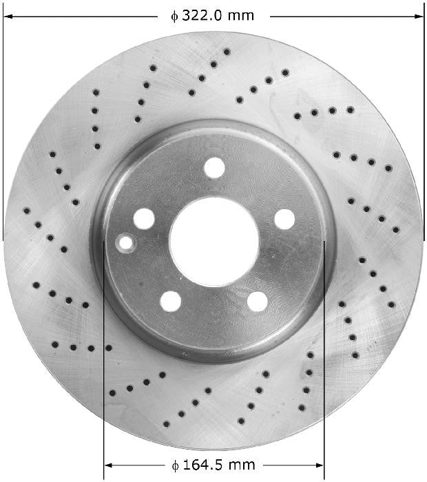 BENDIX PREMIUM DRUM AND ROTOR Disc Brake Rotor PRT6028