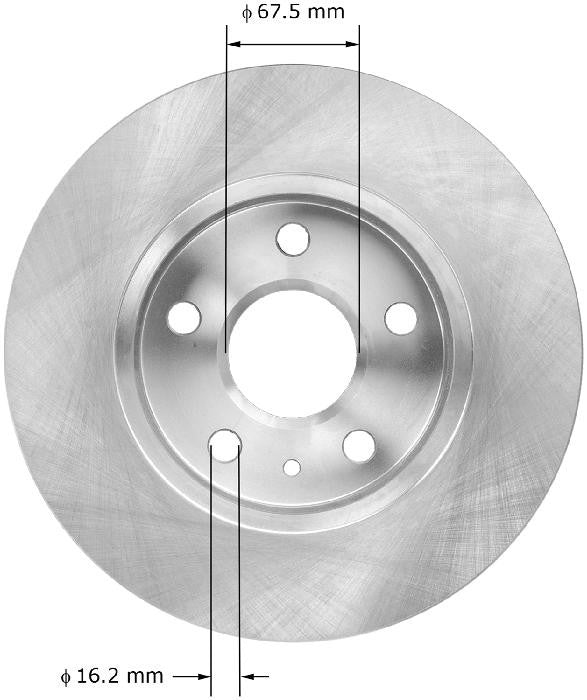 BENDIX PREMIUM DRUM AND ROTOR Disc Brake Rotor PRT6033