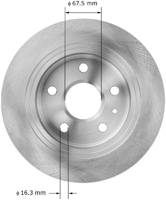 BENDIX PREMIUM DRUM AND ROTOR Disc Brake Rotor PRT6034