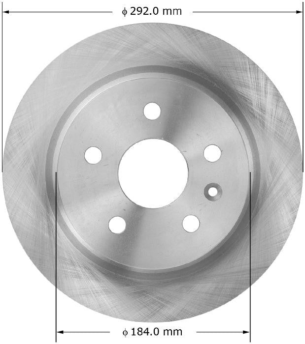 BENDIX PREMIUM DRUM AND ROTOR Disc Brake Rotor PRT6034