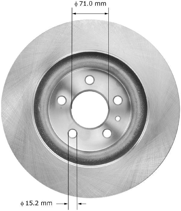 BENDIX PREMIUM DRUM AND ROTOR Disc Brake Rotor PRT6035