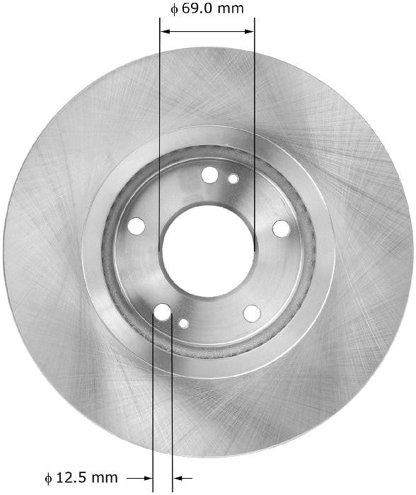 BENDIX PREMIUM DRUM AND ROTOR Disc Brake Rotor PRT6036