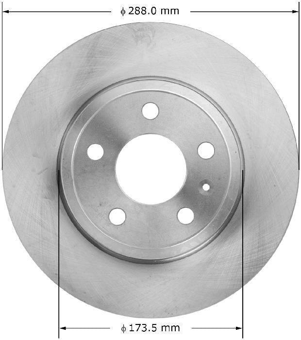 BENDIX PREMIUM DRUM AND ROTOR Disc Brake Rotor PRT6038