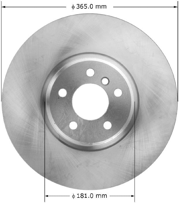 BENDIX PREMIUM DRUM AND ROTOR Disc Brake Rotor PRT6039